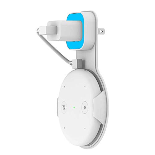 Speaker Mount for Amazon Echo Input, Tuscom Outlet Wall Mount Hanger Holder Bracket Stand for Echo Input, Home Space-Saving Solution Accessories for Your Input, for Bedroom, Living Room (White) - Thumbnail 6