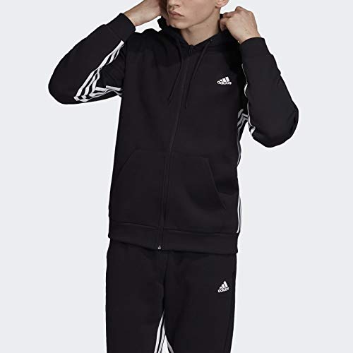 adidas Men's Must Have 3-Stripes Full-Zip Hooded Sweatshirt2