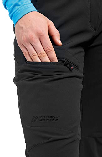 maier sports Women's Helga Hiking Trousers, Outdoor Pants, Lined Winter Trekking Trousers Black (Black), 38W / 30L - Image 3