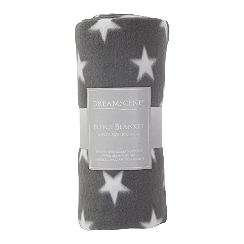Dreamscene Sofa Bed Throw Blanket Soft, Warm & Fluffy, Printed Star Grey Design, Bedroom & Living Room Accessory, Wholesale Set of 10, 120 x 150cm - Cosy Home Interiors Dreamscene Sofa Bed Throw Blanket Soft, Warm & Fluffy, Printed Star Grey Design, Bedroom & Living Room Accessory, Wholesale Set of 10, 120 x 150cm - Image 3