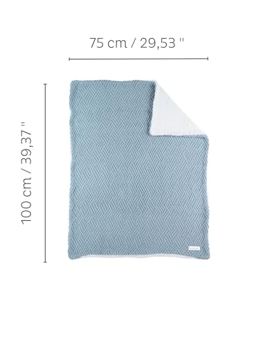 Couverture plaid bébé en tricot sherpa Noukie's chaud et doux
