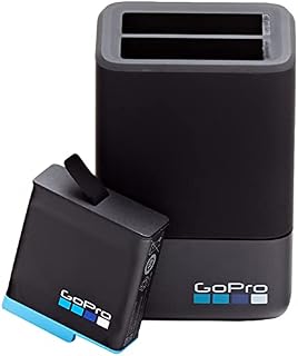 GoPro Dual Battery Charger + Battery for Hero8 Hero7 Black (Official Accessory)