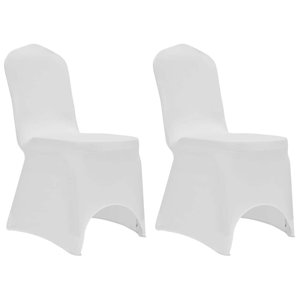 12 fundas elásticas para silla, color blanco, elásticas, para comedor, jardín, balcón, boda, celebración, banquete, eventos, con funda antideslizante, lavable y protectora