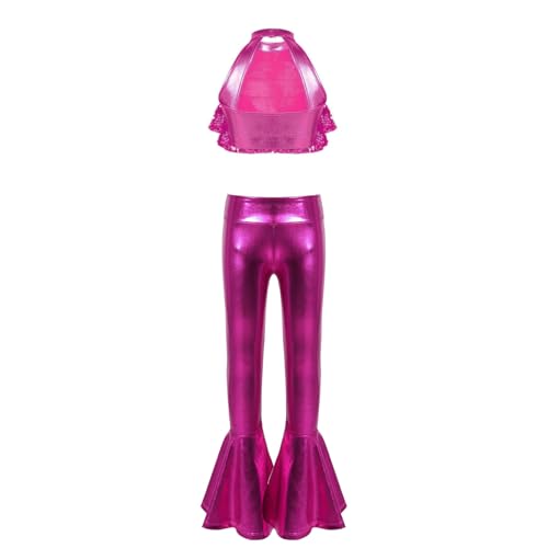 Disfraz para Niñas Top y Pantalón Metalizado 10 Años miniatura 3