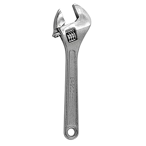 Dekton 8 Adjustable Spanner-1 Jaw Capacity| Straight Jaw Wrench| Printed Width Scale| Hardened and Tempered Steel| Easy Adjustment for Gripping Various Sizes| Rust-Resistant Finish| Mechanical Work