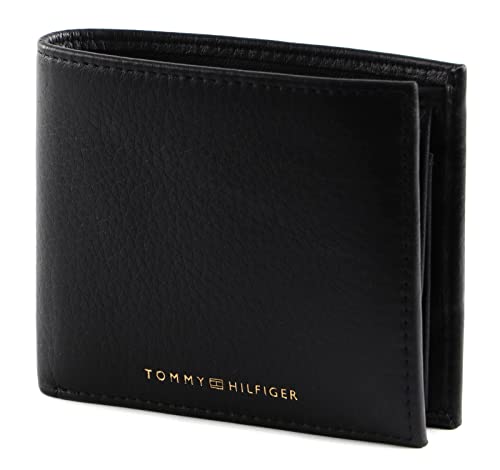 Tommy Hilfiger TH Premium Leather CC and Coin, Herren Geldbörsen, Black,