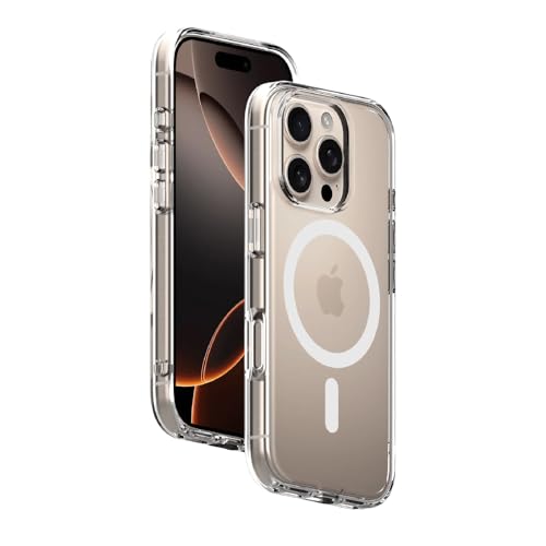 iPhone 16 Pro Magnetic Phone Case – Slim Shockproof with 36 N52-Grade Magnets, Anti-Scratch & Anti-Yellowing, Wireless Charging Compatible With Magsafe – fitit