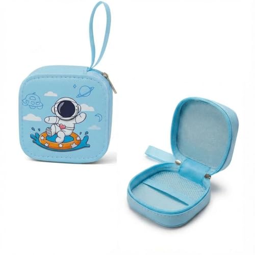 Image of FunBlast Square Coin Pouch for Kids - Cute Cartoon Design Mini Purse, Multipurpose Coins Pouch, Small Zipper Wallet for Kids & Girls, Kawaii Coin Bag (BlueRandom-)