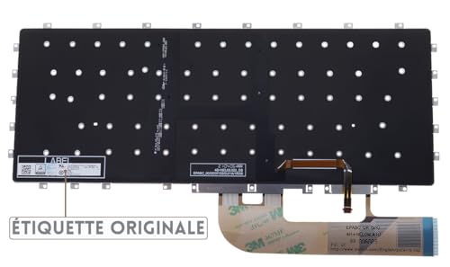 LeFix Teclado para laptop, retroiluminado, layout francês, substituição de teclado para Dell XPS 15