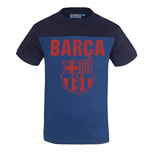 FCB FC Barcelona - Camiseta Oficial Serigrafiada - para Hombre - Azul - XXL