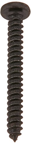 Small Parts 0416ABPPBZ Steel Sheet Metal Screw, Black Zinc Plated Finish, Pan Head, Phillips Drive, Type AB, #4-24 Thread Size, 1