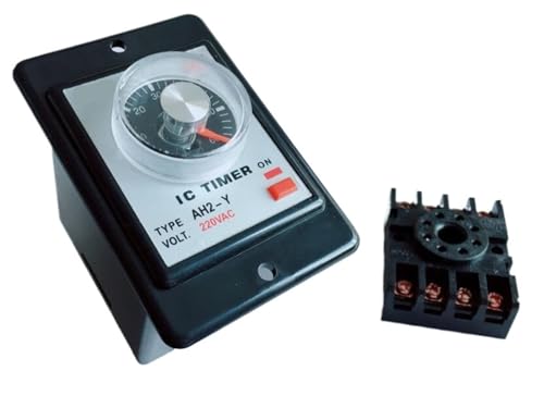 Relé temporizador AH2-Y AC 110V para automatizar la iluminación y ventilación del taller