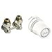 Produktbild Danfoss Kombi-Set 015G5131 - Redia Heizkörperthermostat + Ventil in Eckausführung, für Heizkörper mit Bodenanschluss und M30-Ventileinsatz, Weiß