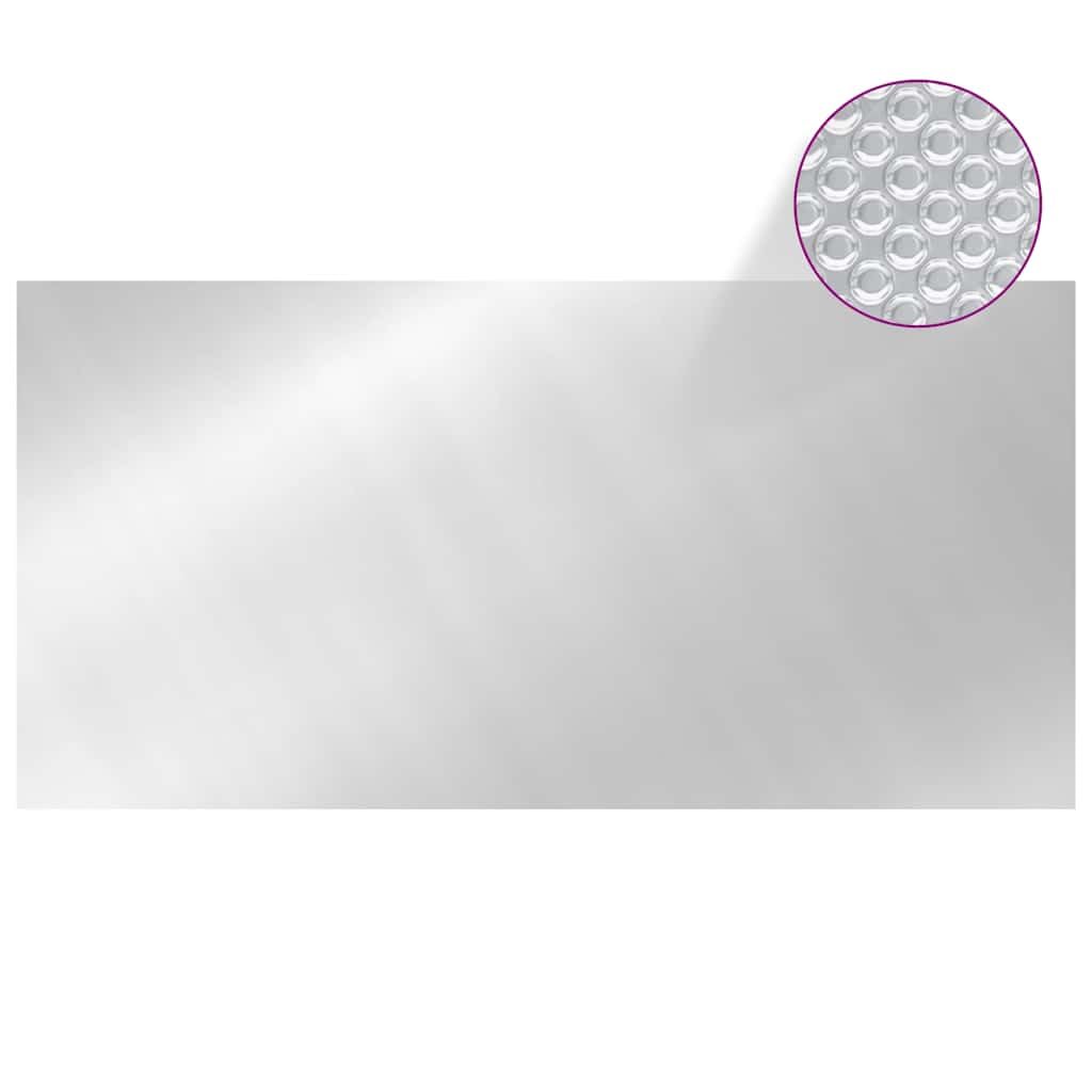 vidaXL Cubierta de Piscina Solor Lona Tapa Invierno Seguridad Protección Desmontable Toldo Patio Impermeable Película PE Plateado 549x274 cm