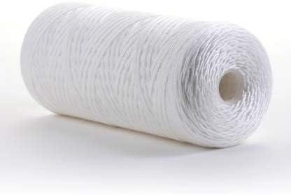 20 x 4.5 Inch Jumbo PP Yarn Wound Threaded Filter Cartridge Suitable for Big Blue Pre Filter Housing, White (Pack of 1)
