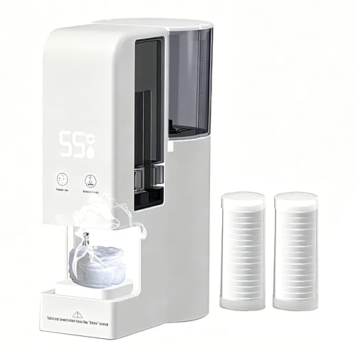 Dispensador automático de toallas faciales calientes con alerta de voz y temperatura de 55°C 2