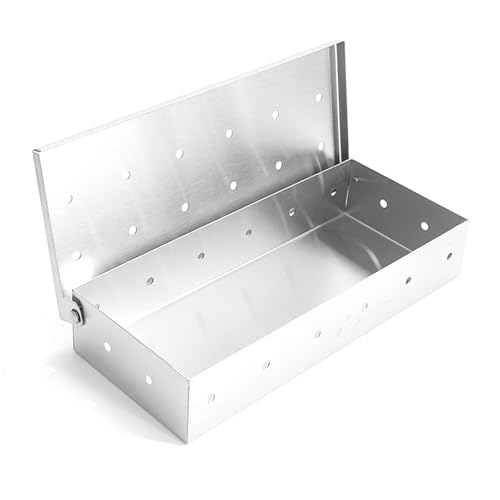 GIONAR BBQ Smoker Box, Premium Stainless Steel BBQ Smoker Box, Gas BBQ Accessories, Compatible with...