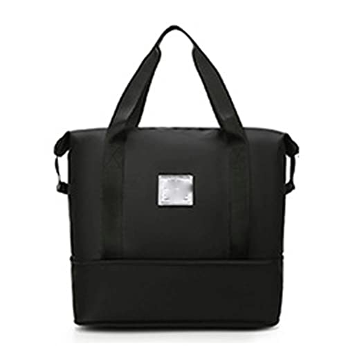 JSEIAJB New Nylon Travel Bag Women Large Capacity Hand Luggage Bag Unisex Waterproof Handbag Men Travel Bags(D)2