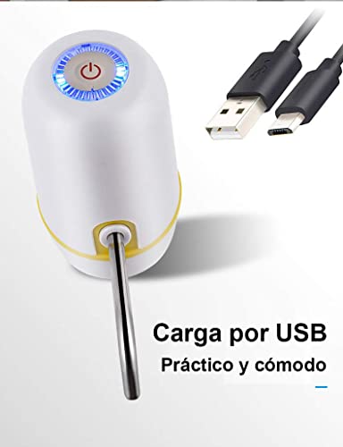 Miniatura 7 de Mirtika Dispensador De Agua Para Garrafas Con Adaptador Para Botellas De Agua Comerciales. Grifos Para Botellas De Agua Mineral. Dispensadores De Agua Para Bidones, Bomba Eléctrica Agua Blanco