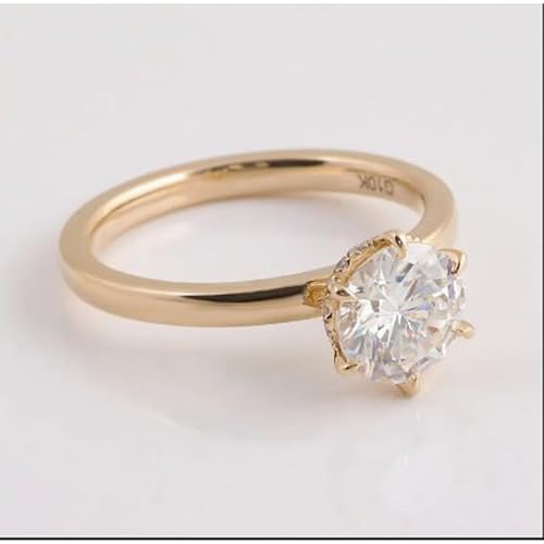 Bague de mariage argent 925 moissanite anti-ternissement et confortable