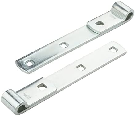 National Hardware N130-054 290BC Screw Hook/Strap Hinges in Zinc plated, 2 pack