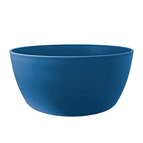 Decor Space Vase Vila couleur pour extérieur et jardin pour plantes et fleurs (20 cm, bleu)