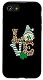 custodia per iphone se (2020) / 7 / 8 happy st patrick's day, gnomo da uomo e da donna, con stampa leopardata