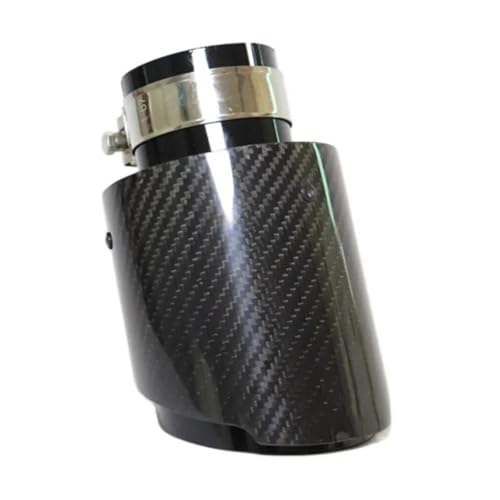 Tuyau d'échappement universel 54mm silencieux carbone et inox buse droite voiture