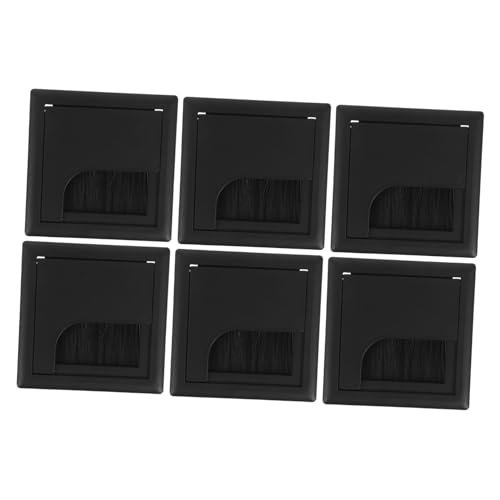 SEWACC 6pcs Cable Desk Hole Cover Abs Plastic Grommets for Cords Desk Wire Tidy Modern Countertop Organizer