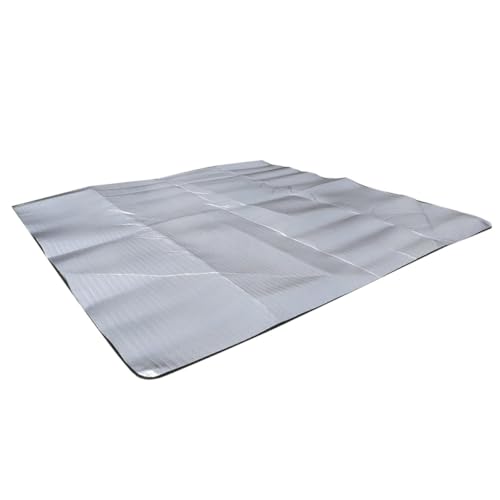 Yardenfun Esterilla para Picnic y Camping, Tapete Portátil de Aluminio 2,5 Mm 200x200 Cm con Bolsa, Alfombra Resistente Humedad para Exteriores y Actividades al Aire Libre