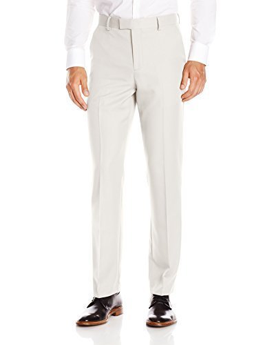 Oxford NY Men's Modern Fit Flat Front Fixed Waist-Gabardine