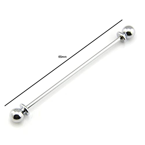 2-Piece Collar Pin & Bar Set - Shirt Collar Tie Pins for Men - Wedding & Business (Silver, Golden)2