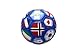 Tripact Inc World Cup Country World Flag Training Outdoor Soccer Size 2 Soccer Ball Blue Color