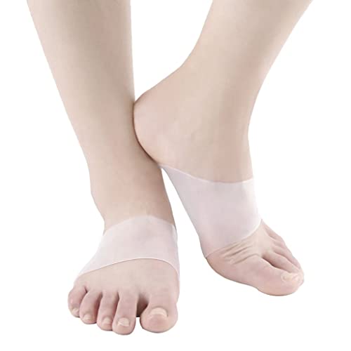 Protector gel plantar anatómico de silicona con amortiguación premium para talón y arco