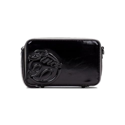 Hispanitas Para Mujer. BI254158 Bolso Samba Met Negro (Osfa), Casual, Poliuretano