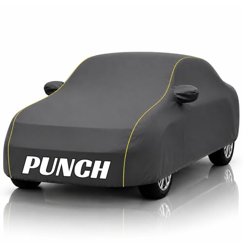 Image of Safe-Cars New Grey 100% Waterproof Punch Car Cover | Polyester Car Body Cover for Rain & Sun | UV Protection, Dustproof, Scratch Resistant, Windproof, Heat Resistant, Custom Fit