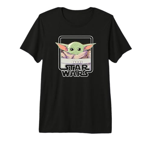 T-shirt Grogu Star Wars premium The Mandalorian avec finitions haut de gamme