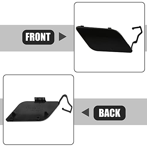 Acropix Car Front Right Bumper Towing Tow Eye Hook Cover Cap Fit For Mercedes-Benz E320 - Pack Of 1 Black #TOP3