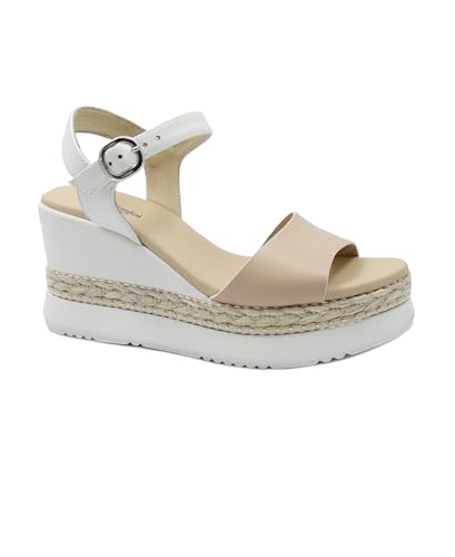 Chaussures femme Nero Giardini 10561 en cuir blanc d'exception