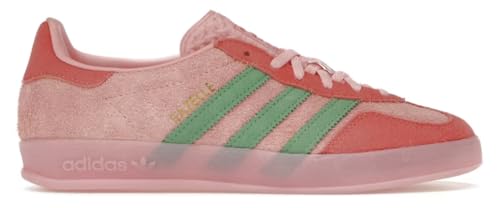 Adidas Gazelle Indoor - Tenis de gamuza para mujer, Pink Spark Preloved Green, 6.5 US