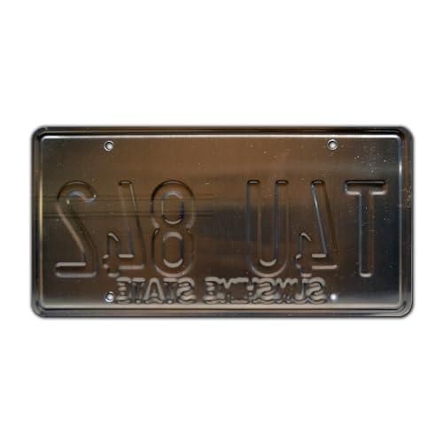 Matrícula de metal 2 Fast 2 Furious T4U 842 réplica coleccionable 3