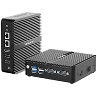 VENOEN Mini PC sin Ventilador , Fanless Desktop pc, Dual HD2.0,