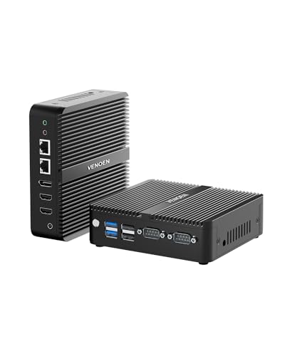Ya en mundofriki.es: VENOEN Mini PC sin Ventilador N100, Fanless Desktop pc, Dual HD2.0, DP, 4K, 2xCOM, LAN RJ45, WiFi, BT4.2, Auto Power On, Uso en Oficina/hogar/Empresa, Servidor Industrial, 8GB RAM 256GB SSD