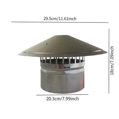 Terminal de chimenea de 200 mm resistente a la intemperie extrema 6