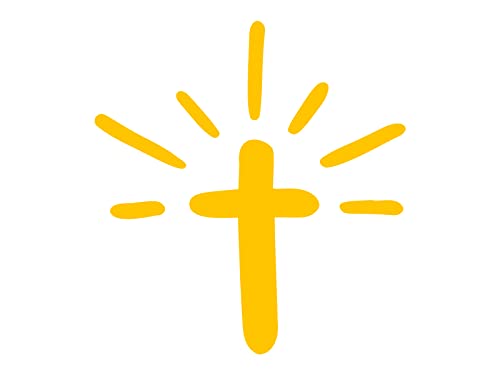 Cross Vinyl Decal Jesus Christ Handmade Faith Car Sticker