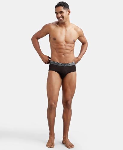 Image of Jockey 8037 Men Super Combed Cotton Solid Brief with Ultrasoft Waistband