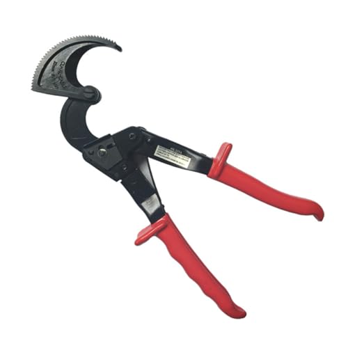 VILLCASE Ratcheting Wire Cutters Heavy Duty Cable Cutters for Aluminum Ratchet Wire Cutting Tool Compact Design Safety Lock