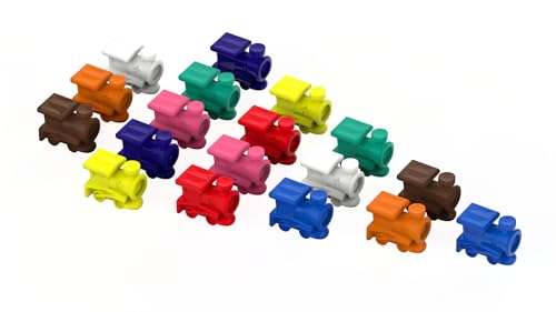 Marcadores Mexican Train plástico pack 18 piezas