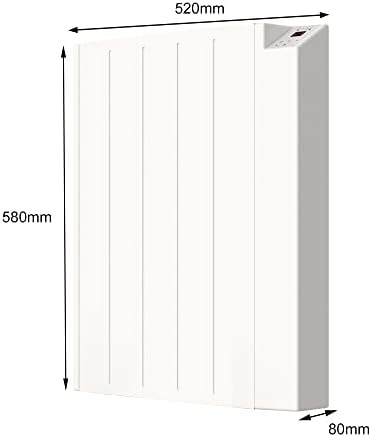 MYLEK Panel Heater Radiator Wifi Smart App Electric 1000W With Thermostat - Wall Mounted or Floor Standing Lot 20 Compliant - Bathroom IP24 Rated - for Homes, Offices and More (1KW)