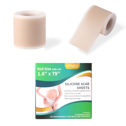 #Commissioniguadagnate<br>Cerotti Silicone Cicatric 4cm x 2m Cerotti Silicone Scar Tagliabile e Riutilizzabile Fogli Cicatriziali in Silicone